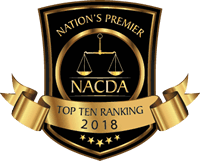 Black and gold logo with text that reads Nations Premier Top Ten Ranking 2018